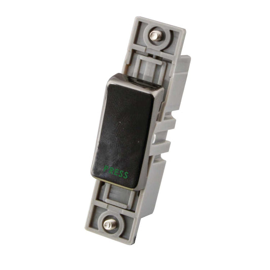 M2 Decorative 10A 2 Way Retractive Switch Module Black Nickel