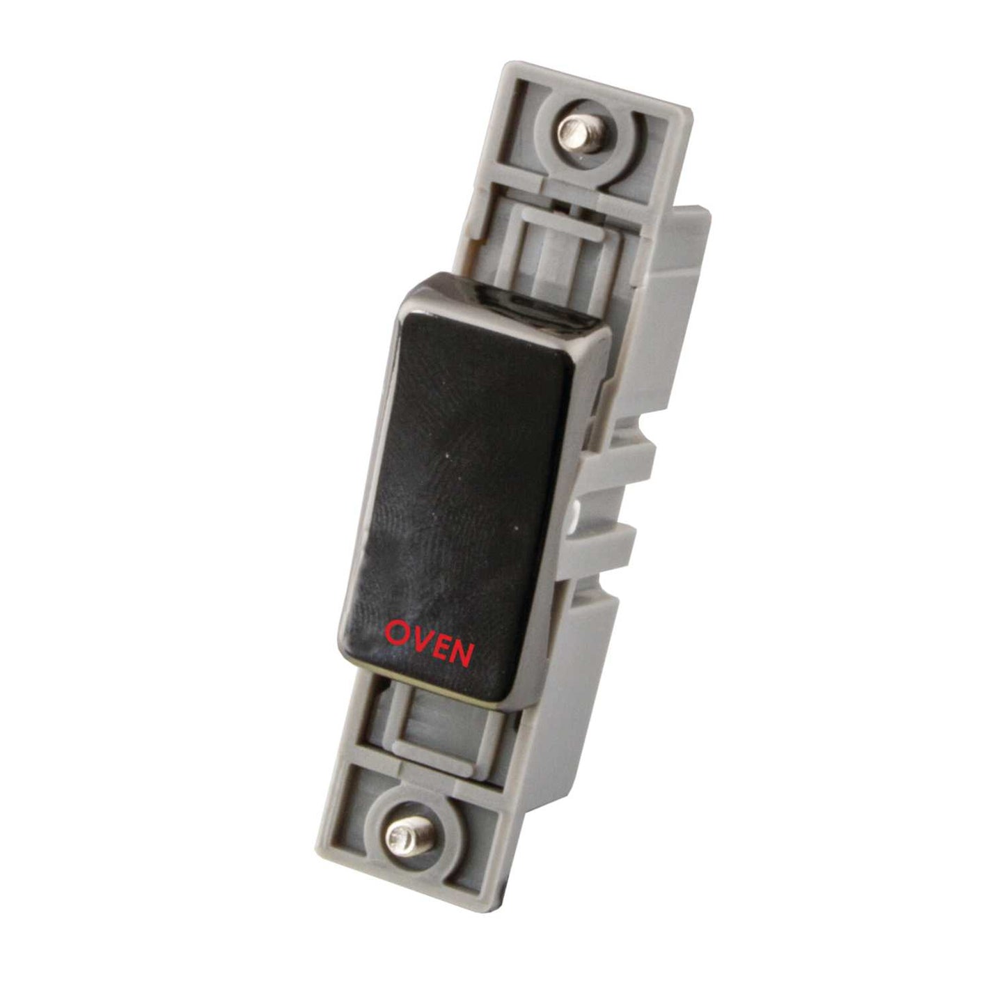 M2 Decorative 10A Double Pole Switch Module marked Oven Black Nickel