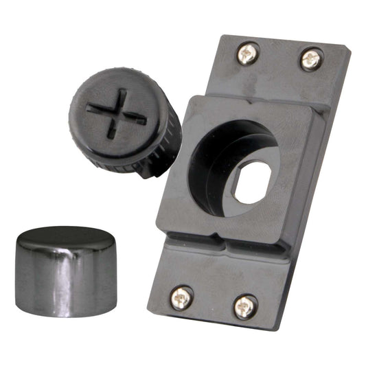 M2 Decorative Dimmer Assembly Module Black with Black Nickel Cap