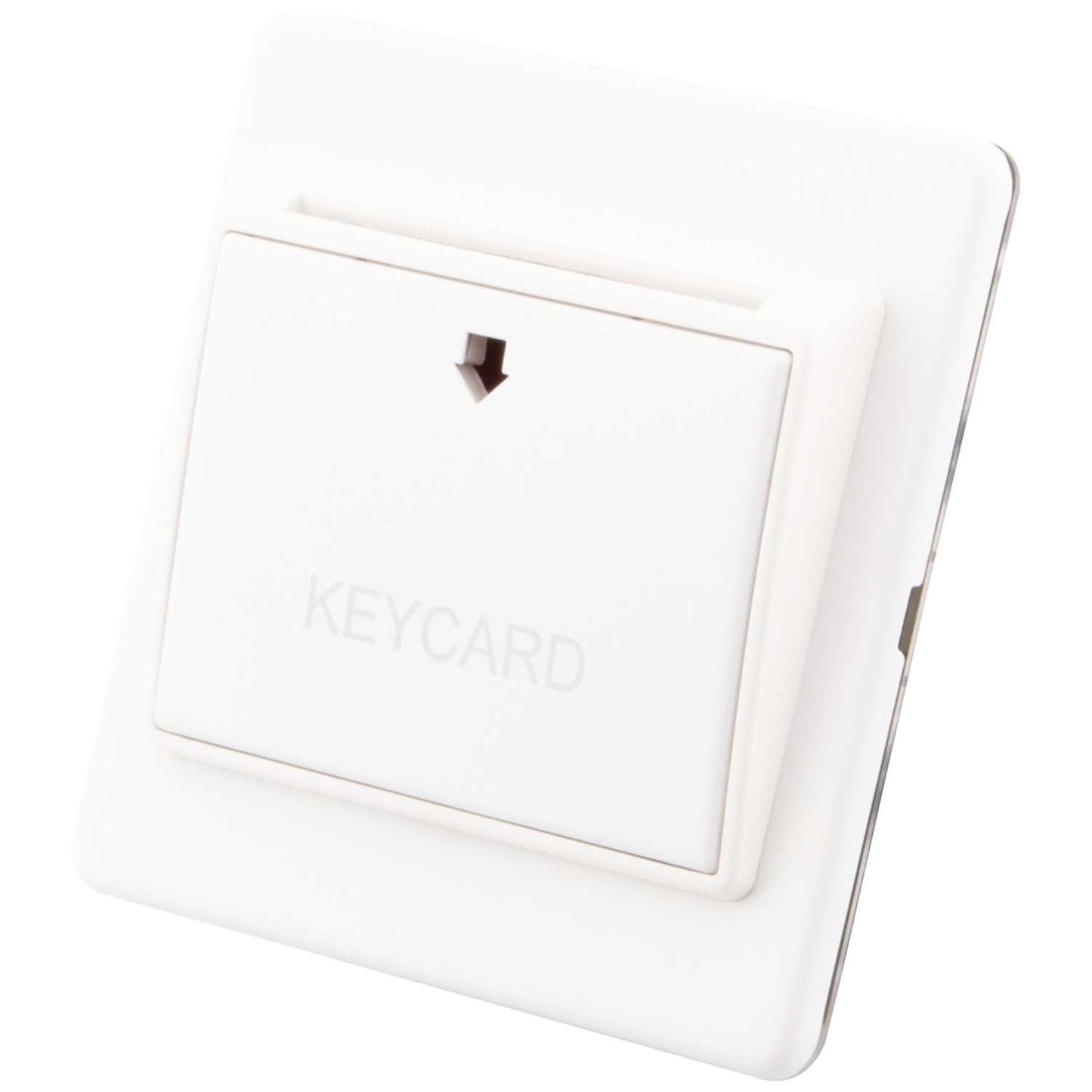 M2 Decorative Screwless 32A Key Card Switch White Insert Painted Matt White