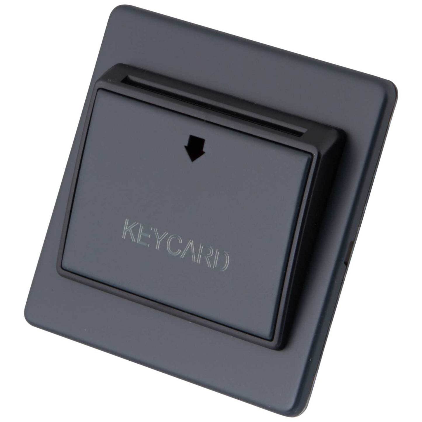 M2 Decorative Screwless 32A Key Card Switch Black Insert Granite Blue