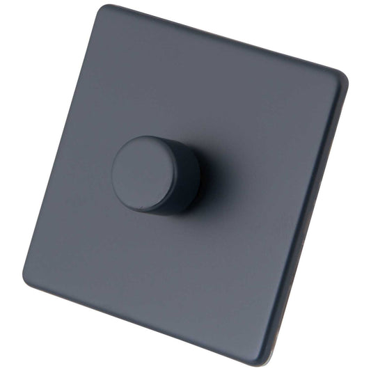 M2 Decorative Screwless 400W 1 Gang Intelligent Dimmer Granite Blue
