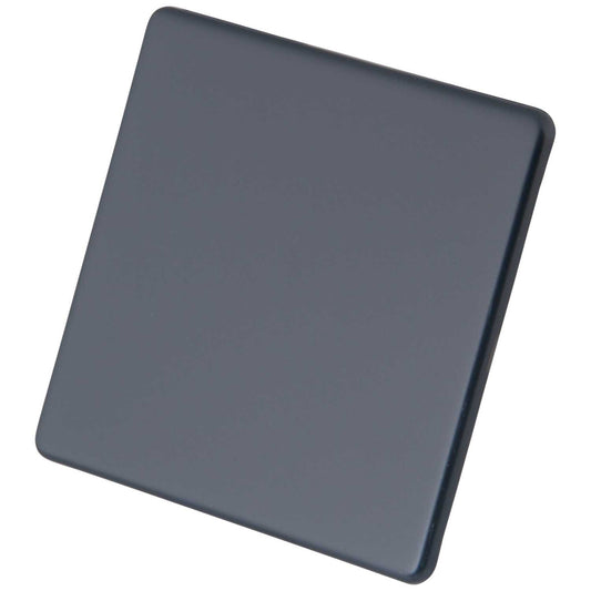 M2 Decorative Screwless 1 Gang Blank Plate Granite Blue