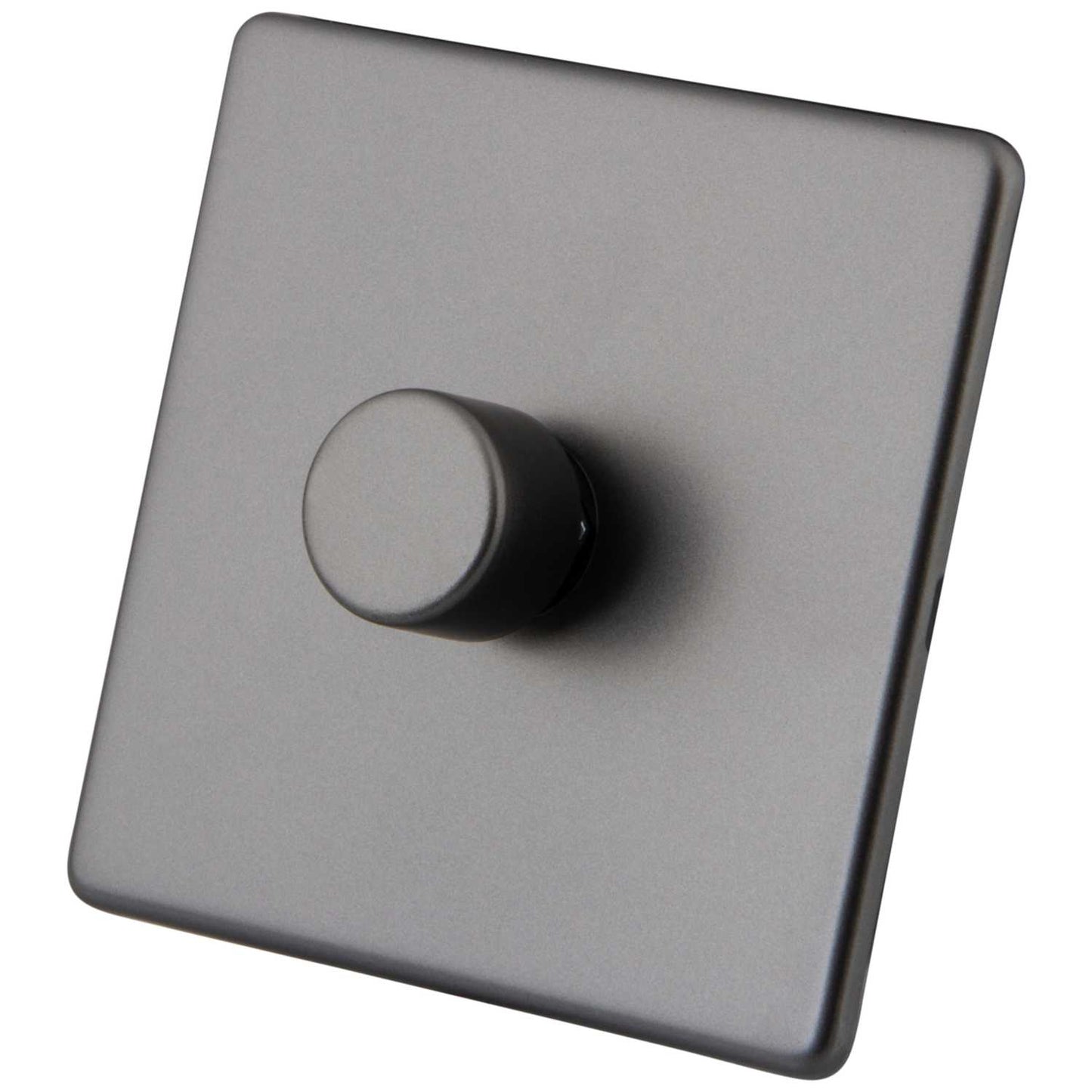 M2 Decorative Screwless 400W 1 Gang Intelligent Dimmer Gunmetal