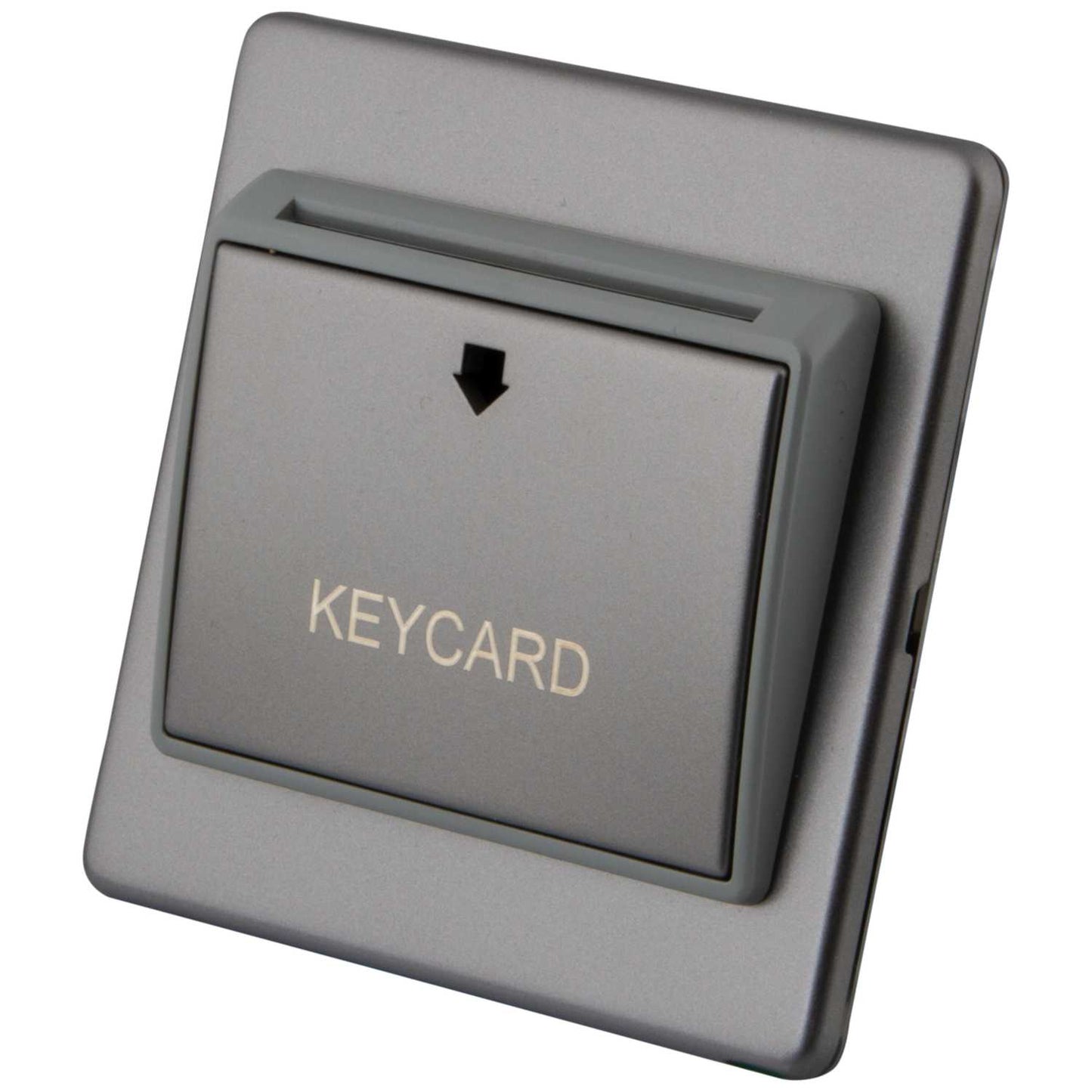 M2 Decorative Screwless 32A Key Card Switch Grey Insert Gunmetal