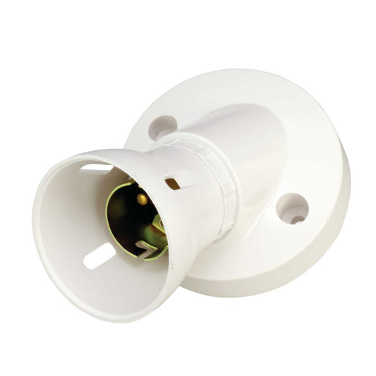 M2 Ceiling BC Angled Batten Lampholder