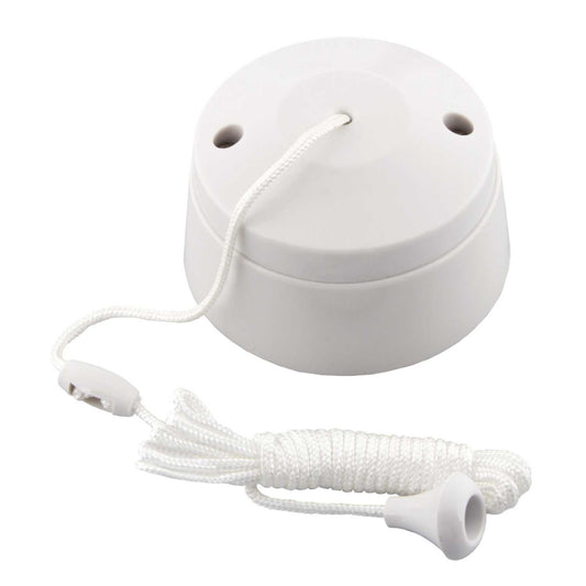 M2 Ceiling 10A 1 Way Ceiling Pull Switch White