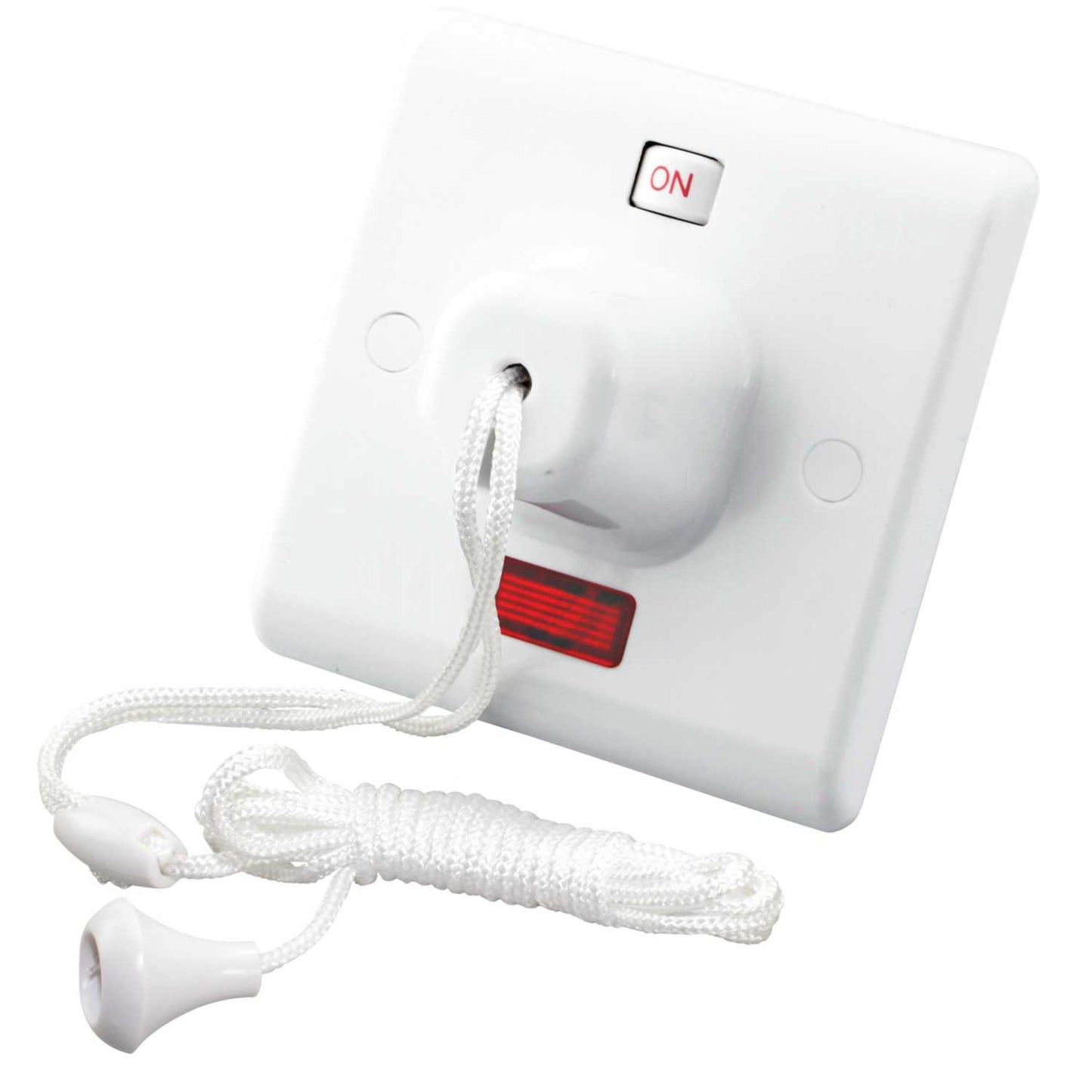 M2 Ceiling 50A DP 1 Way Ceiling Pull Switch with Neon White