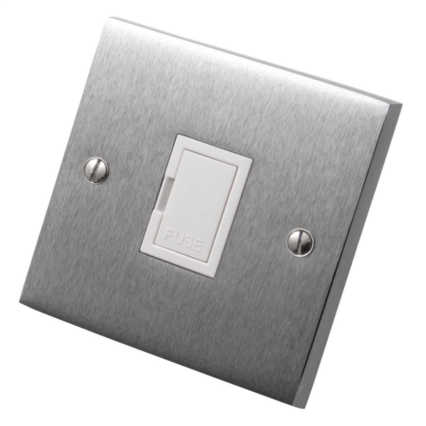 Heritage Brass 13A Unswitched Fused Spur White Insert Satin Chrome