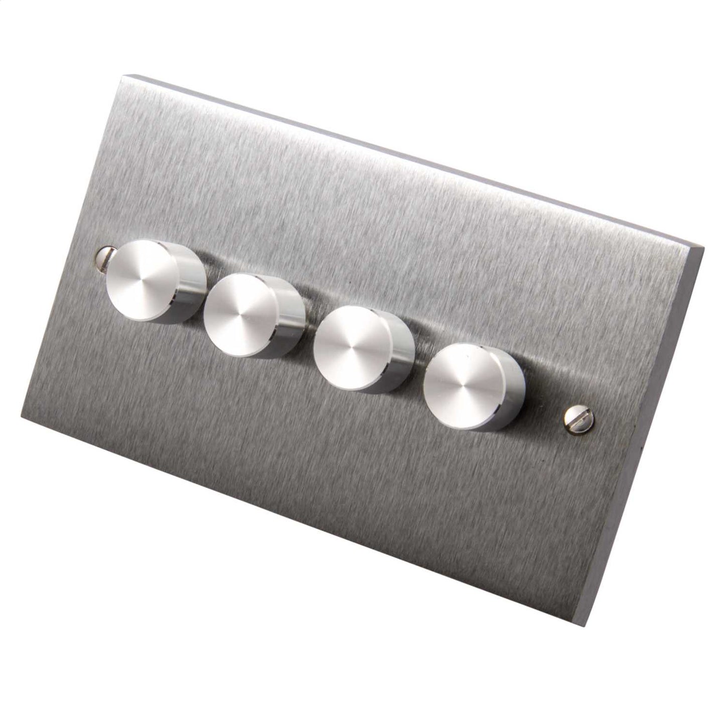 Heritage Brass 400W 4 Gang 2 Way Dimmer Switch Satin Chrome