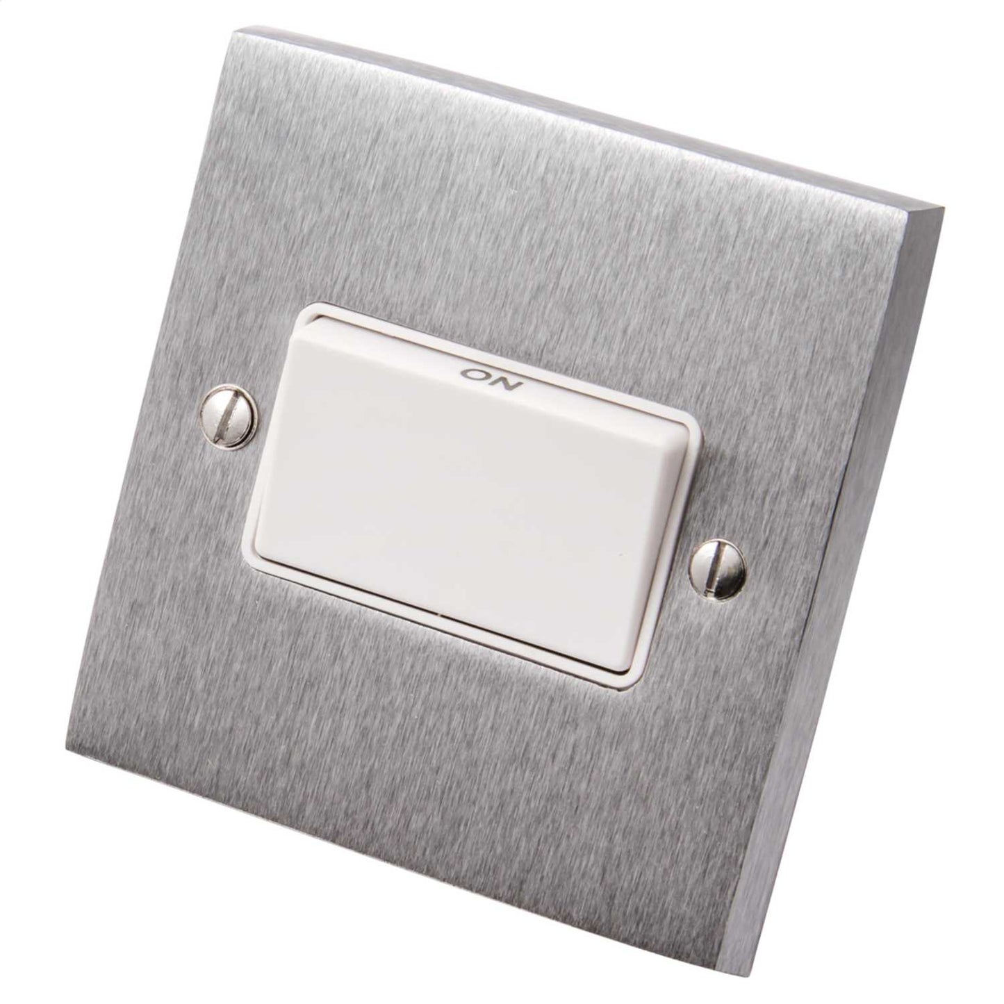 Heritage Brass 6A Triple Pole Fan Isolator Switch White Insert Satin Chrome