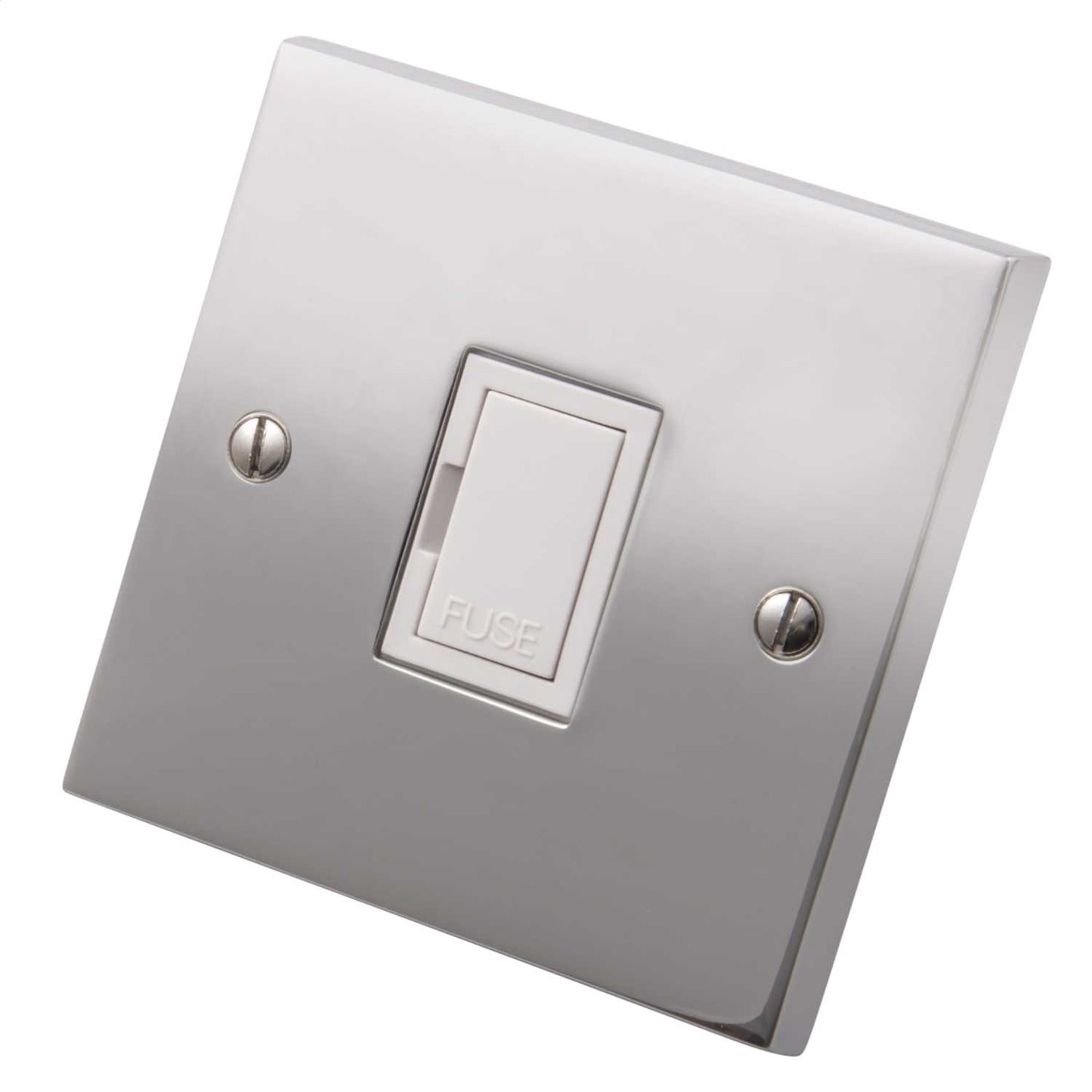 Heritage Brass 13A Unswitched Spur White Insert Polished Chrome
