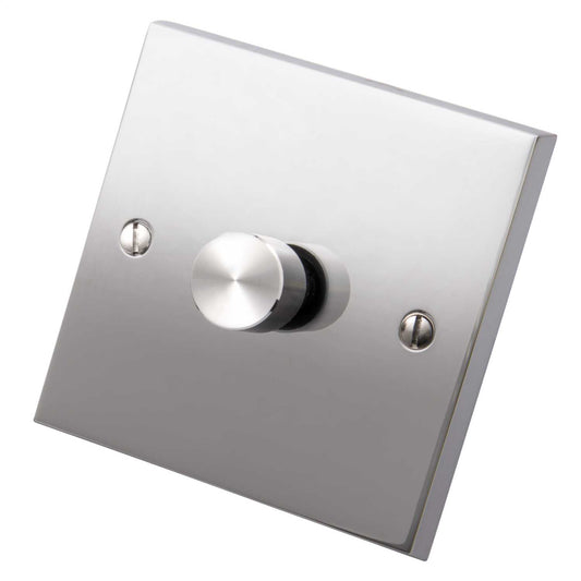 Heritage Brass 400W 1 Gang 2 Way Dimmer Polished Chrome