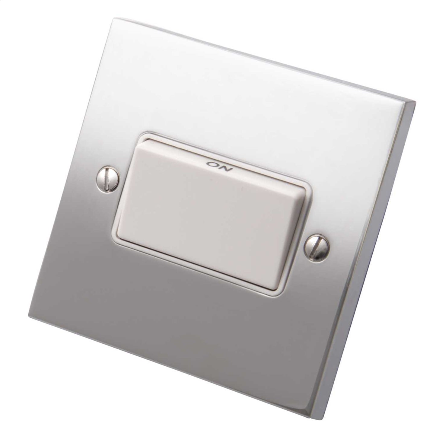 Heritage Brass 6A Triple Pole Fan Isolator White Insert Polished Chrome
