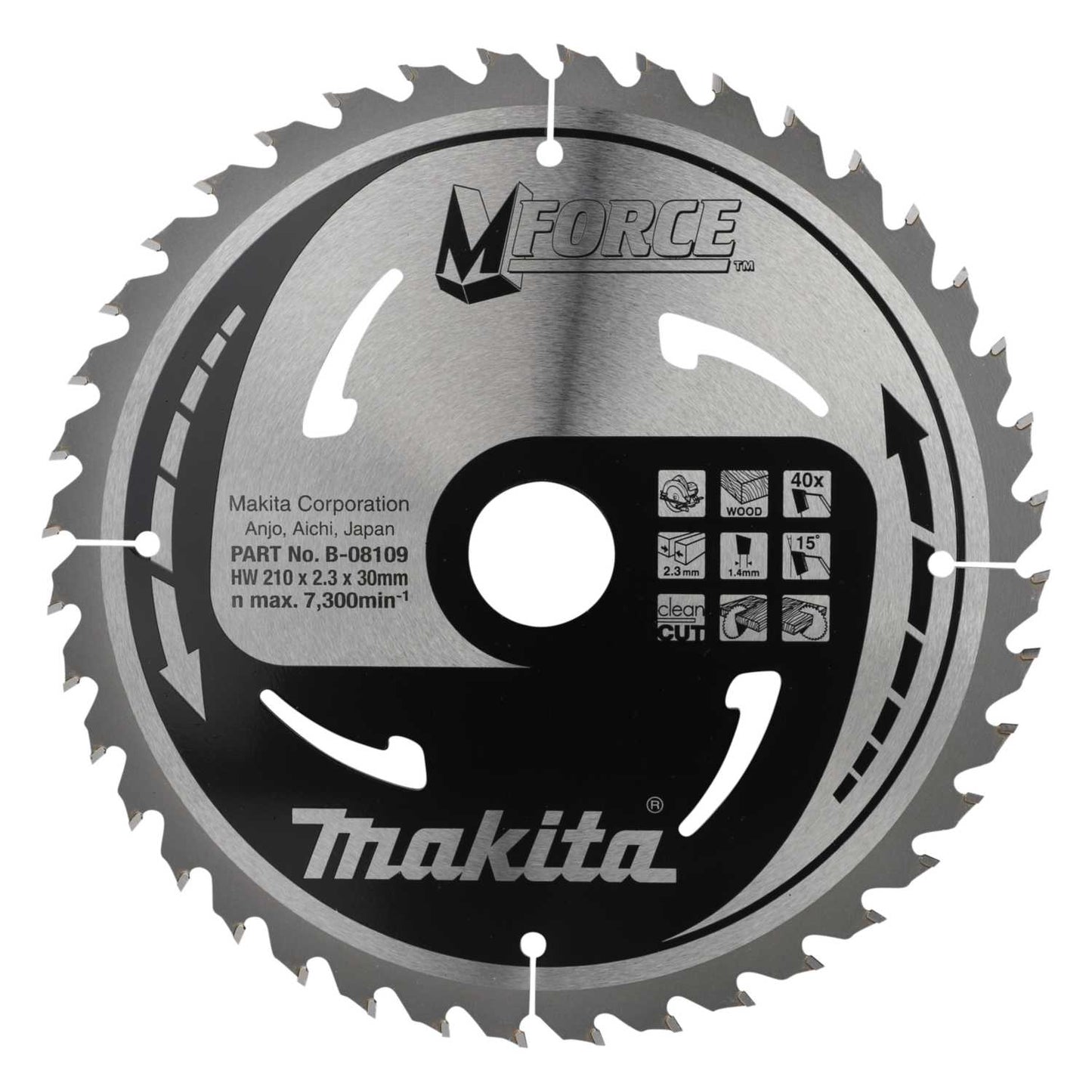 Makita 210mm Mforce Wood Circular Mitre Saw Blade