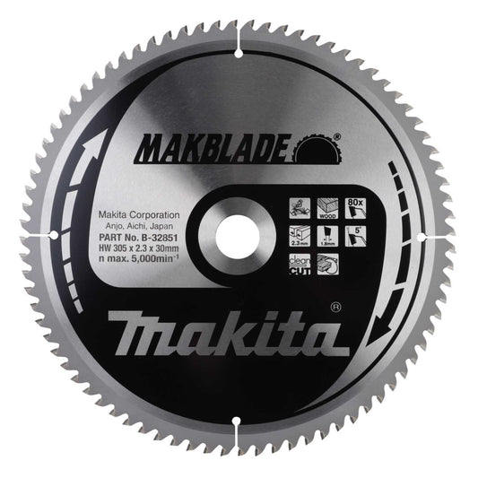 Makita 305mm Makblade Wood Circular Mitre Saw Blade