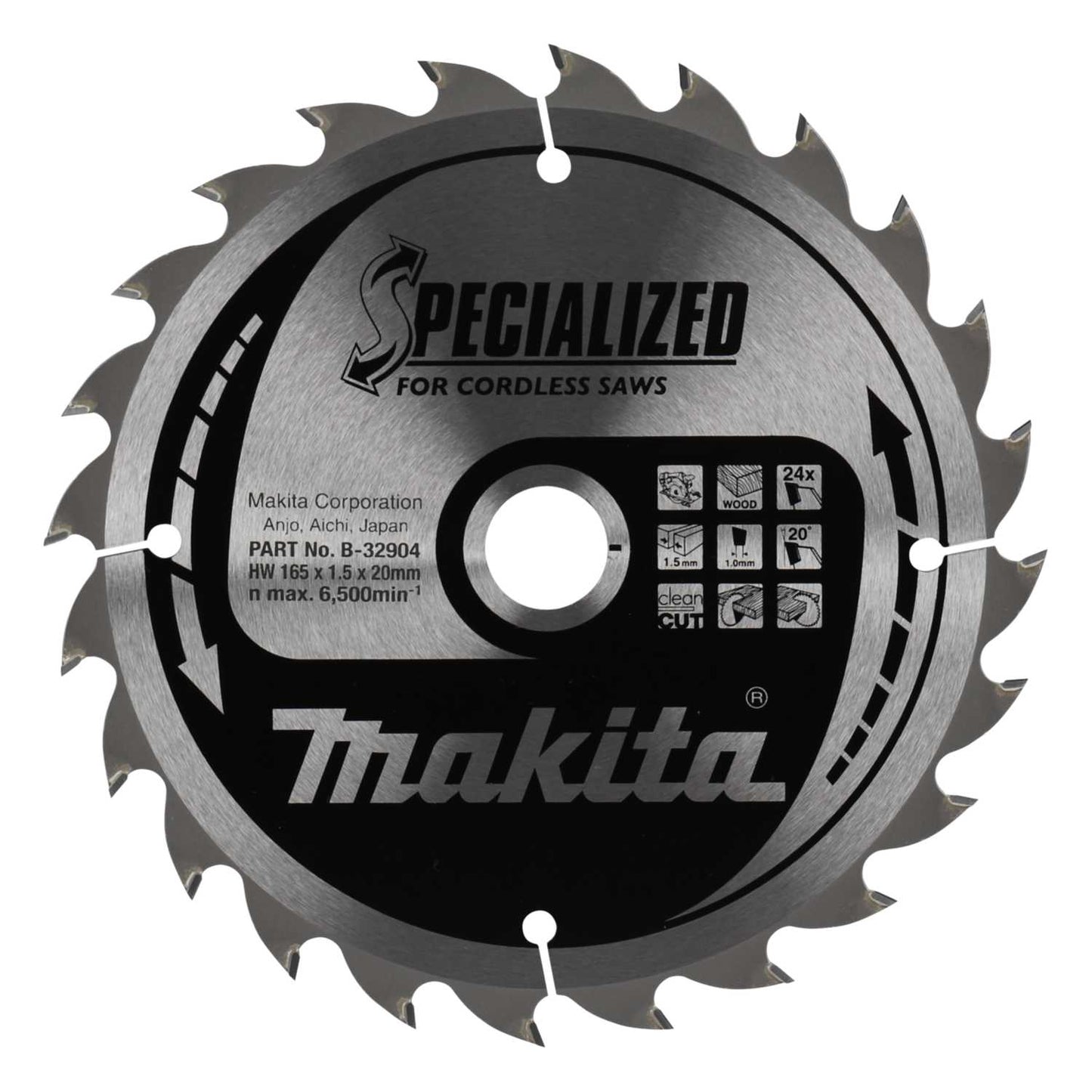 Makita 165mm Specialized Wood Circular Saw Blade