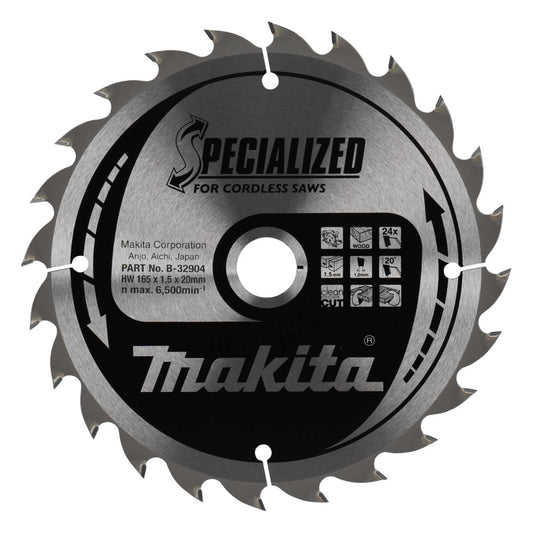 Makita 165mm Specialized Wood Circular Saw Blade