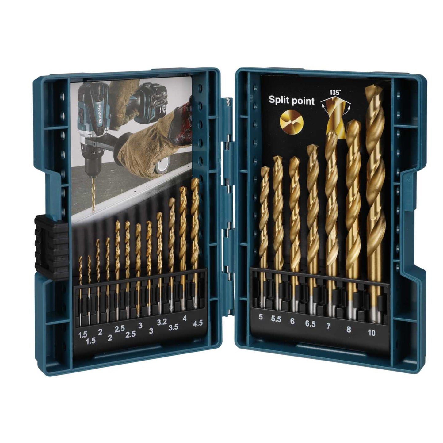 Makita 19 Piece HSS Split Point Drill Set
