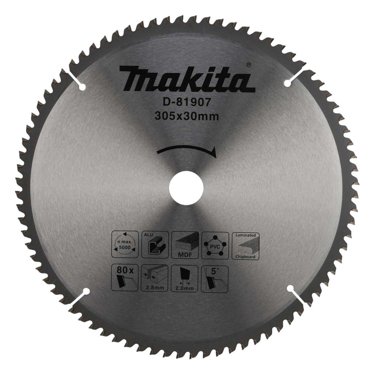 Makita 305mm TCT Multi Purpose Circular Mitre Saw Blade