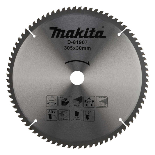Makita 305mm TCT Multi Purpose Circular Mitre Saw Blade