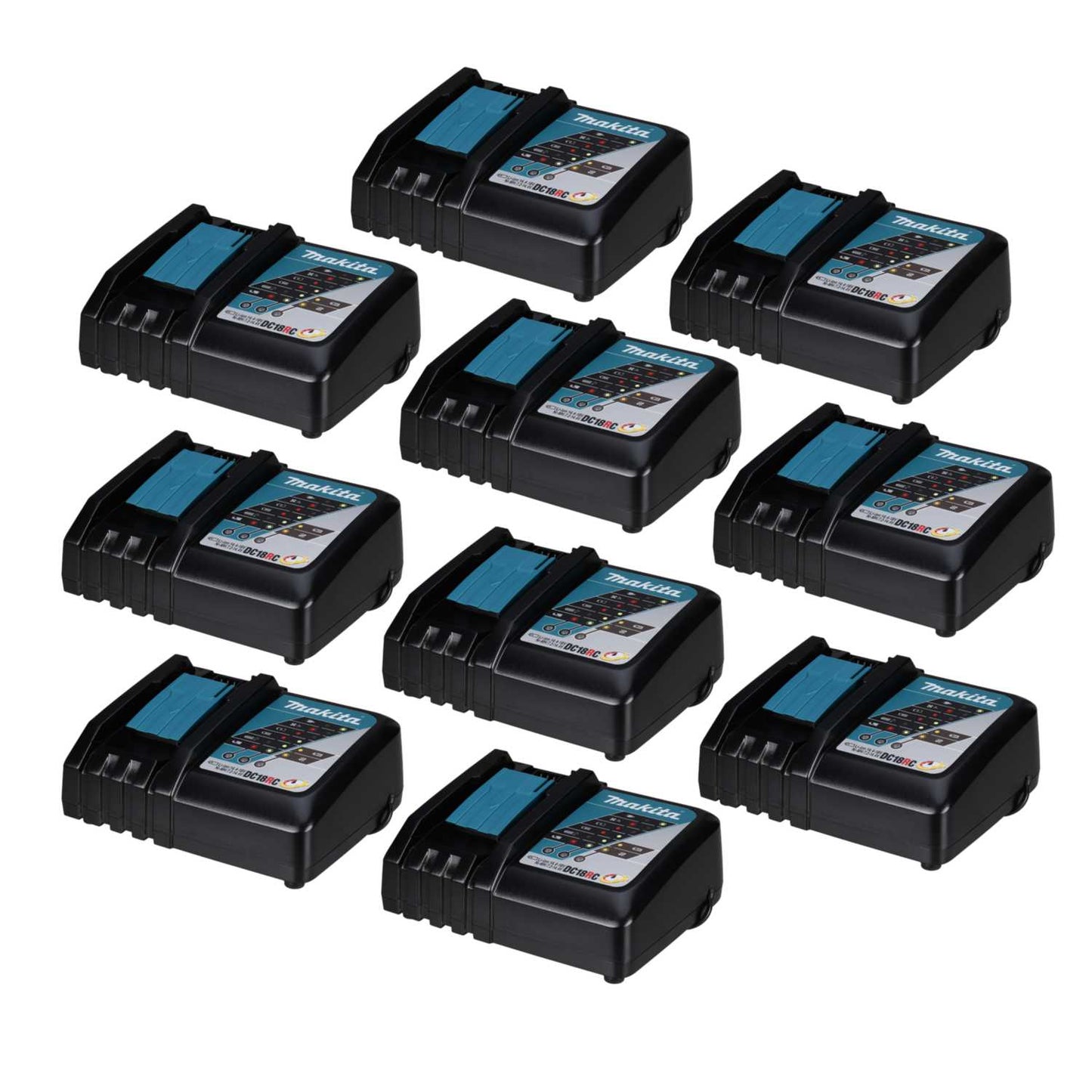 Makita DC18RC/10 Compact Battery Charger (Pack of 10)