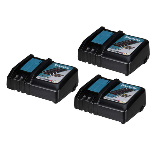 Makita DC18RC/3 Compact Battery Charger (Pack of 3)