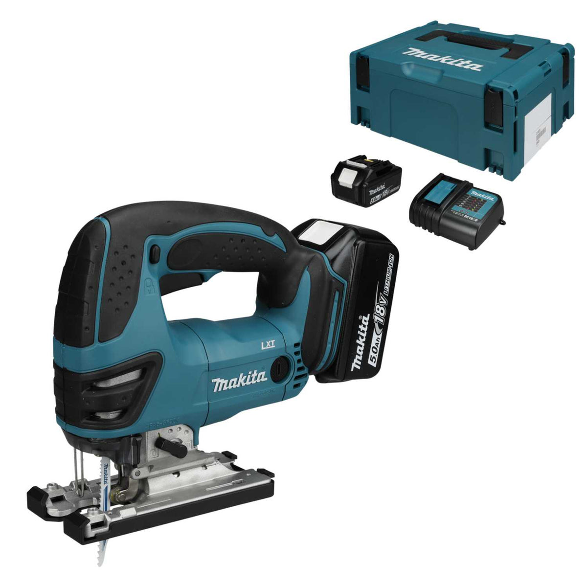 Makita DJV180STJ 18V LXT Cordless Jigsaw with 2 x 5.0Ah Batteries