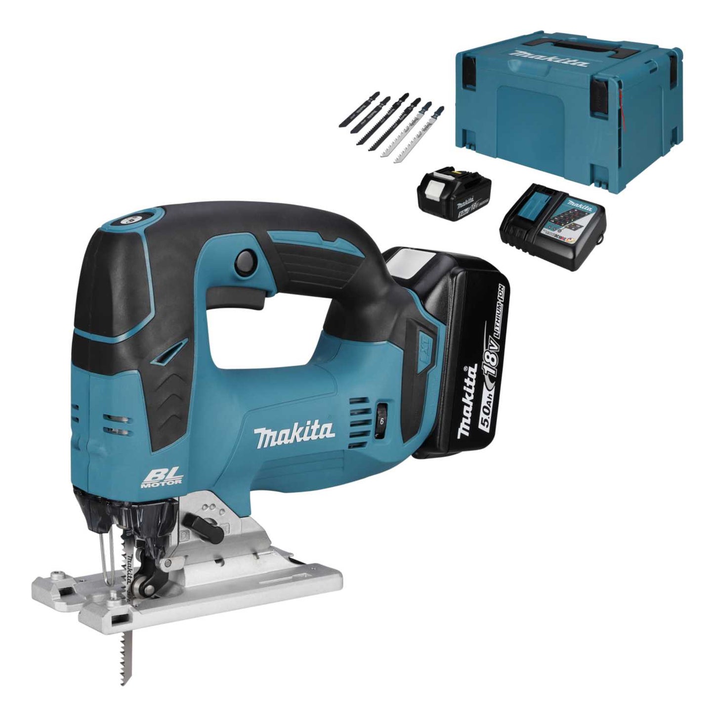 Makita DJV182RTJ 18V LXT Jigsaw with 2 x 5.0Ah Batteries