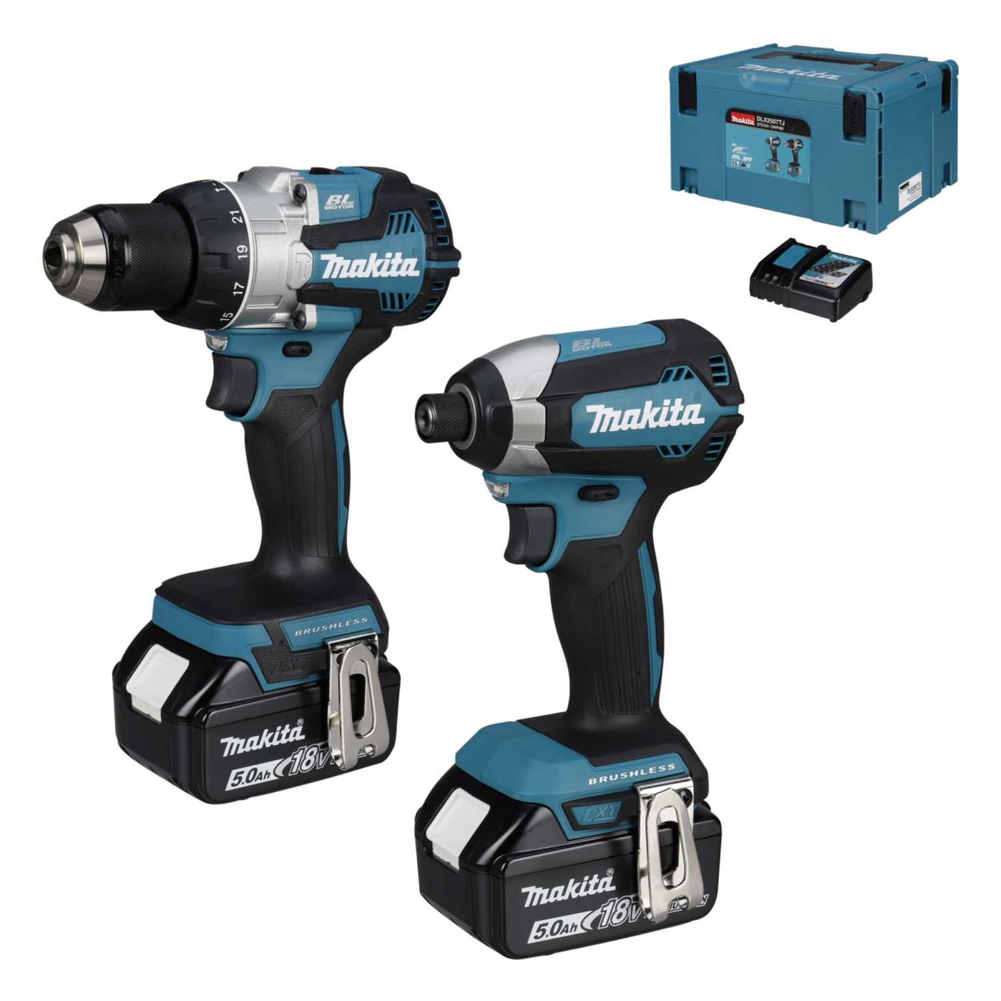 Makita DLX2507TJ 18V LXT Hammer Drill and Impact Driver Kit