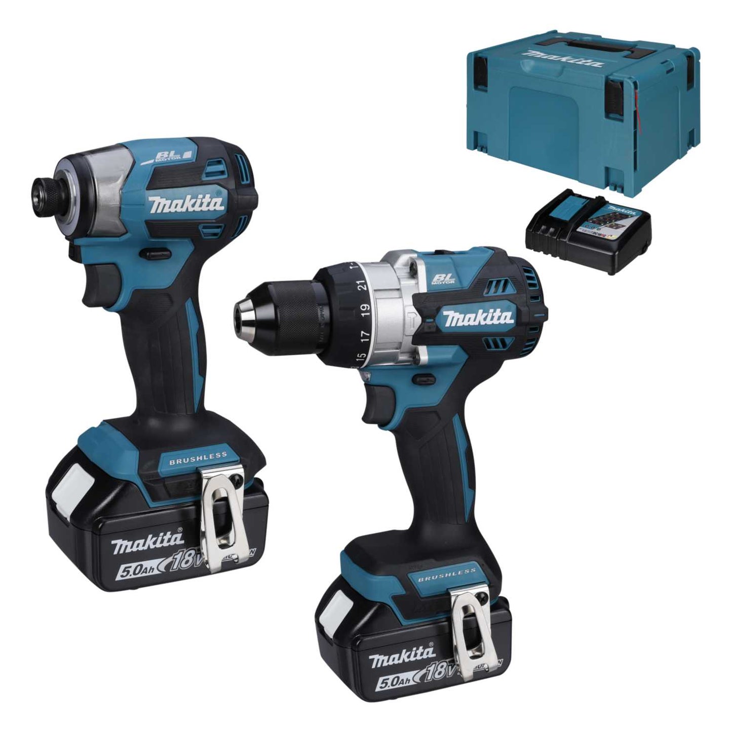 Makita DLX2516TJ 18V LXT Combi Drill and Impact Driver Kit