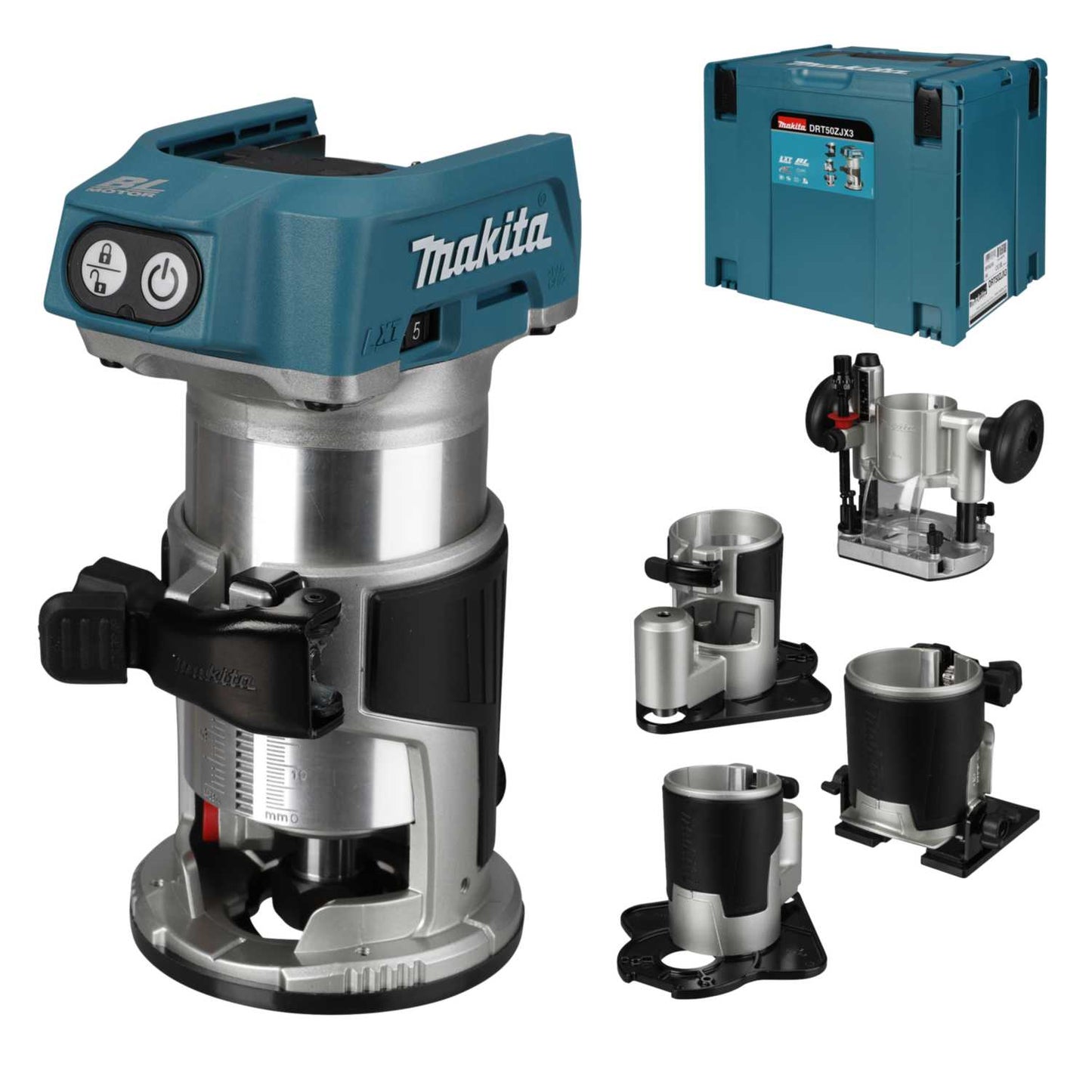 Makita DRT50ZJX3 18V LXT 6/8mm Router / Trimmer (Body Only)