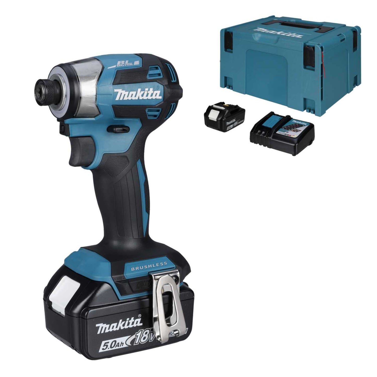 Makita DTD173RTJ 18V LXT ¼" Impact Driver with 2 x 5.0Ah Batteries