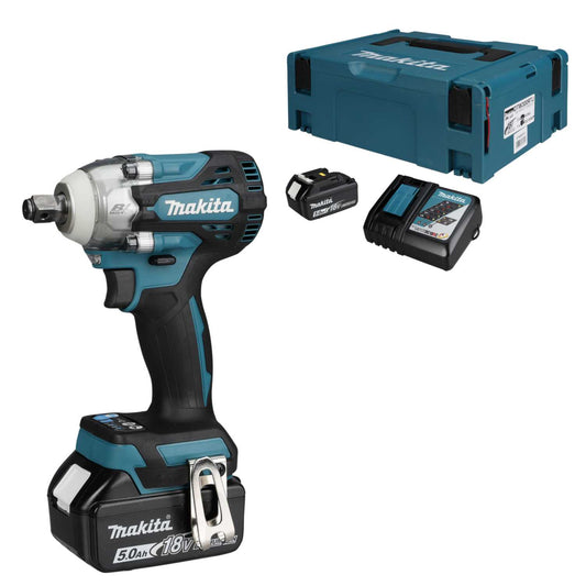 Makita DTW300RTJ 18V ½" LXT Impact Wrench with 2 x 5.0Ah Batteries