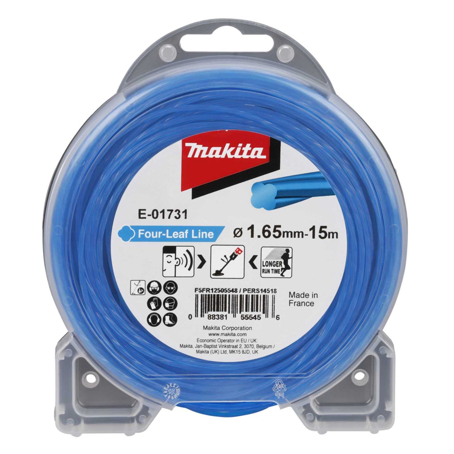 Makita E-01731 Four-Leaf Nylon Trimmer Line 1.65mm x 15m