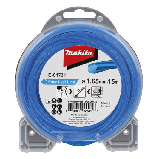 Makita E-01731 Four-Leaf Nylon Trimmer Line 1.65mm x 15m