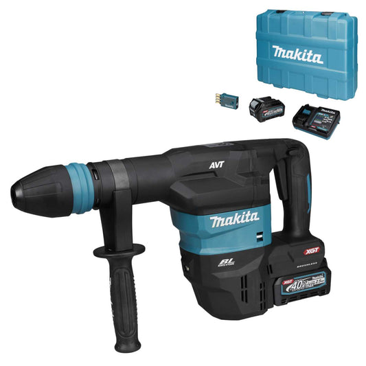 Makita HM001GD202 40V XGT Demolition Hammer Drill with 2 x 2.5Ah Batteries