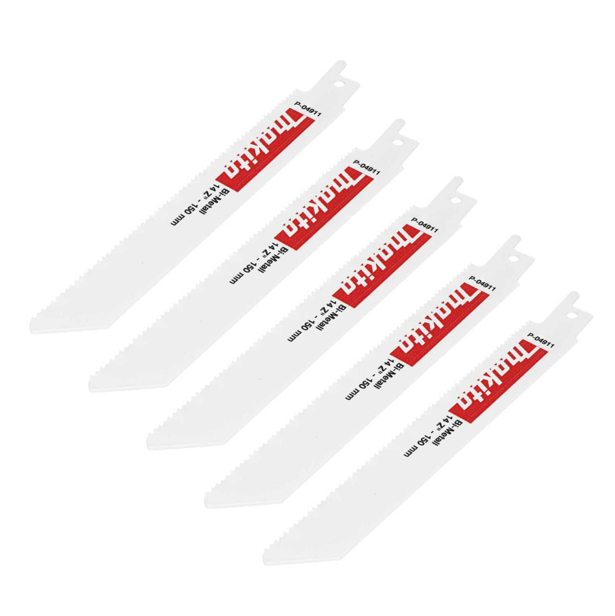 Makita 150mm 14TPi Reciprocating Saw Blade (Pack of 5)