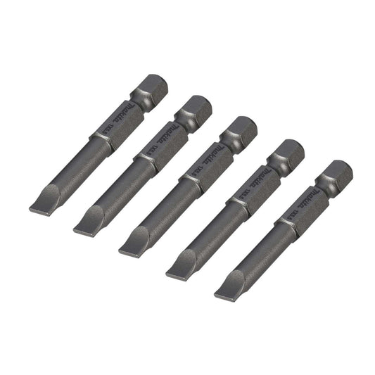 Makita 5.5mm x 50mm Slotted Screwdriver Insert Bit (Pack of 5)