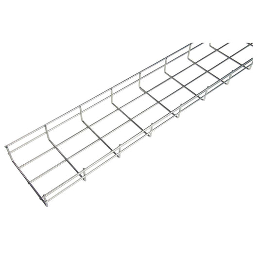 Marco 150mm x 55mm Steel Wire Basket Cable Tray Zinc (3m length)