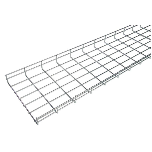 Marco 300mm x 55mm Steel Wire Basket Cable Tray Zinc (3m length)