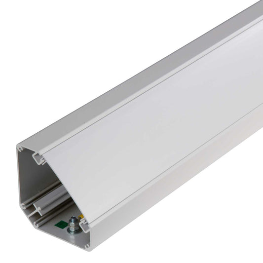 Marco Bench Trunking White Powder Coated Body UPVC Lid (2m Length)