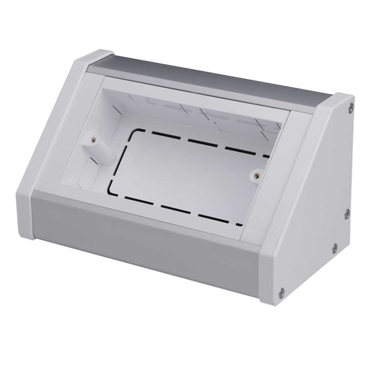 2 Gang Bench Trunking Unit White Powder Coated (Sold in 1's)