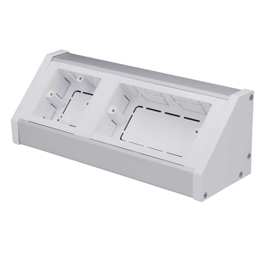 3 Gang Bench Trunking Unit Aluminium (Sold in 1's)