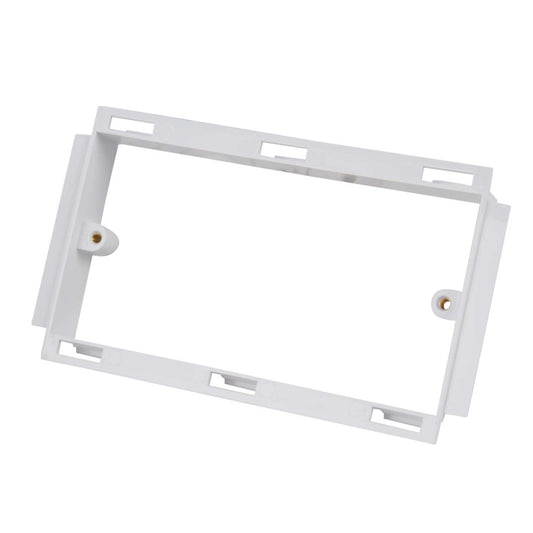 2 Gang Frame for Trunking White (Sold in 1's)