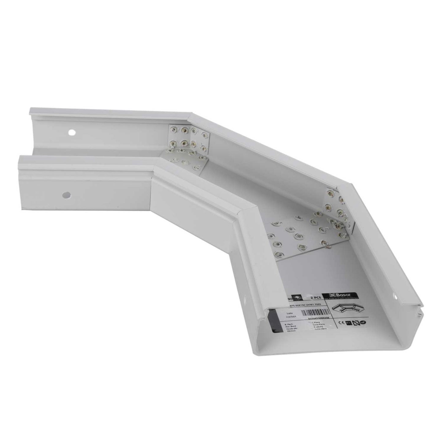 150mm x 60mm PVC Tray Flat Bend (Sold in 1's)