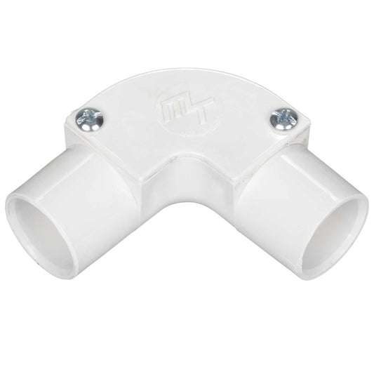 20mm Supertube Lsoh Inspection Elbow White (Sold in 1's)