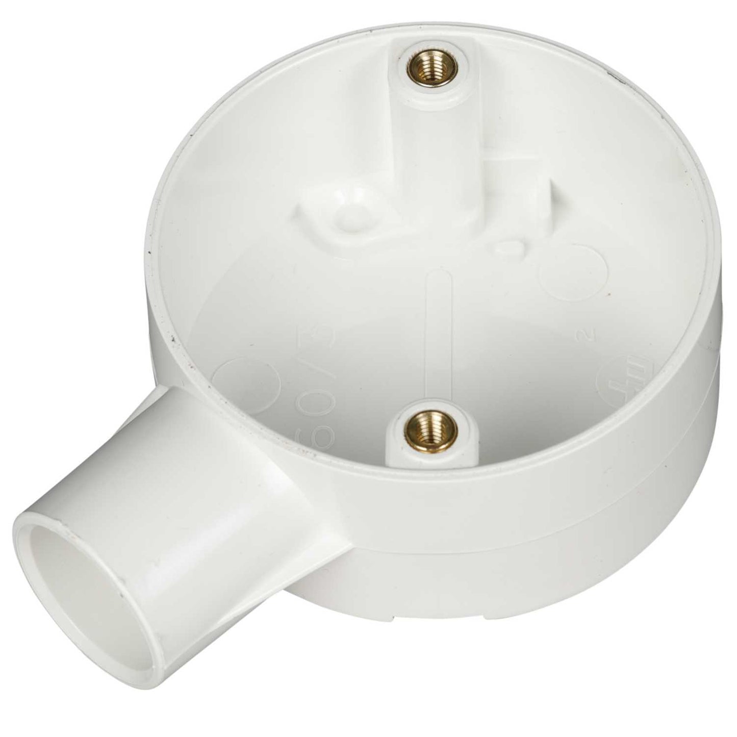 20mm PVC Conduit Terminal Box White (Sold in 1's)