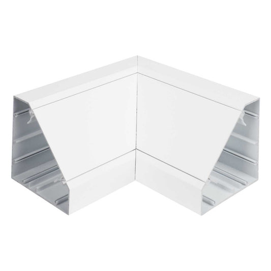 105mm x 105mm Internal Bend Aluminium White (Sold in 1's)