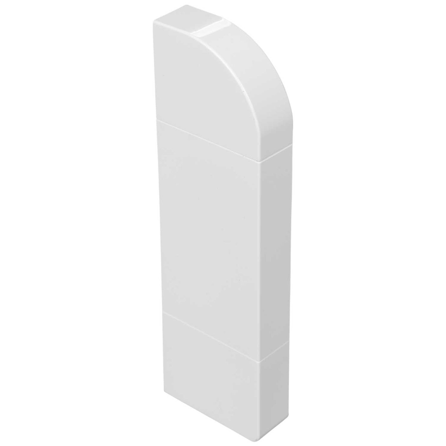 Sterling Curve Profile 2 Left Hand End Cap White (Sold in 1's)